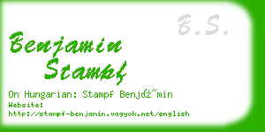 benjamin stampf business card